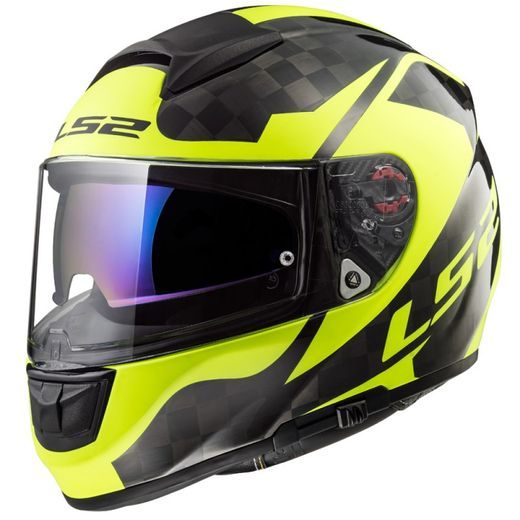 LS2 FF397 VECTOR C SHINE CARBON H-V YELLOW