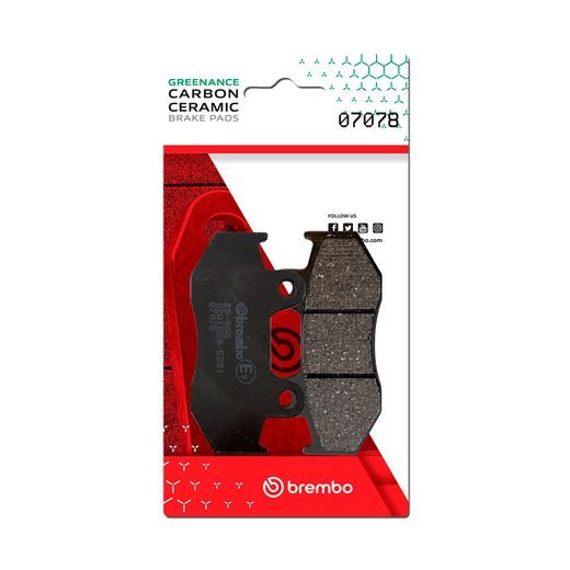 BRZDOVÉ DESTIČKY BREMBO 07078 BRZDOVÉ DESTIČKY PRO SKÚTRY CC