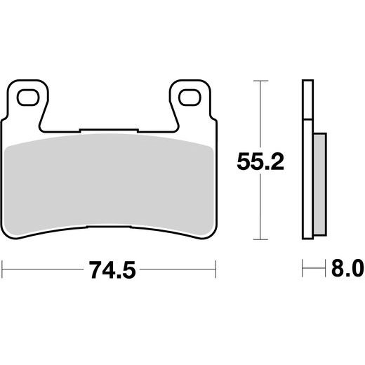 BRZDOVÉ DESTIČKY BREMBO 07HO45SR