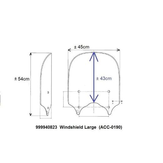 VĚTRNÝ ŠTÍT VYSOKÝ (FIXNÍ)