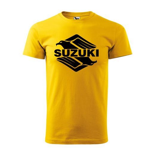 PÁNSKÉ TRIKO S MOTIVEM SUZUKI 1 - ŽLUTÉ
