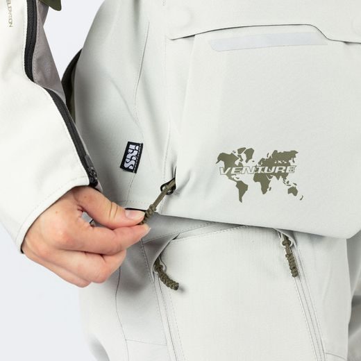 DÁMSKÁ BUNDA IXS VENTURE-AIR 1.0 X2-051605 OLIVOVÁ-SVĚTLE ŠEDÁ