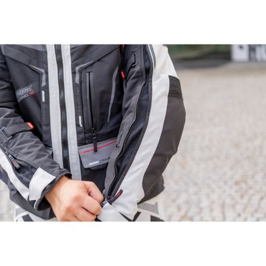 PÁNSKÁ TEXTILNÍ MOTO BUNDA SPARK NEVADA - ŠEDÁ