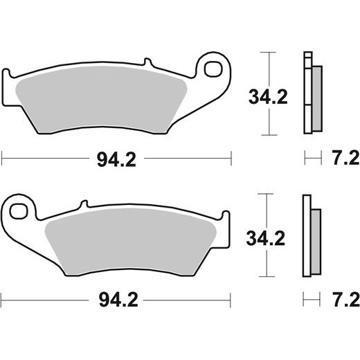 BRZDOVÉ DESTIČKY BREMBO 07KA17LA