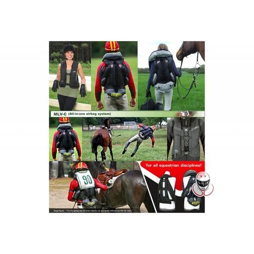 AIRBAGOVÁ VESTA HIT-AIR MLV JEZDECKÁ HNĚDÁ