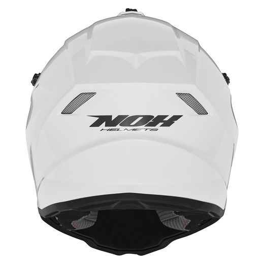 DĚTSKÁ MOTOKROSOVÁ PŘILBA NOX N761 MX BÍLÁ LESKLÁ