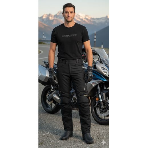 KALHOTY NA MOTORKU GORE-TEX IXS HORIZON-GTX X64012 ČERNÉ