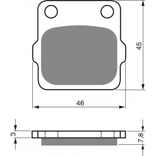 BRZDOVÉ DESTIČKY GOLDFREN 007 S33 OFF-ROAD REAR