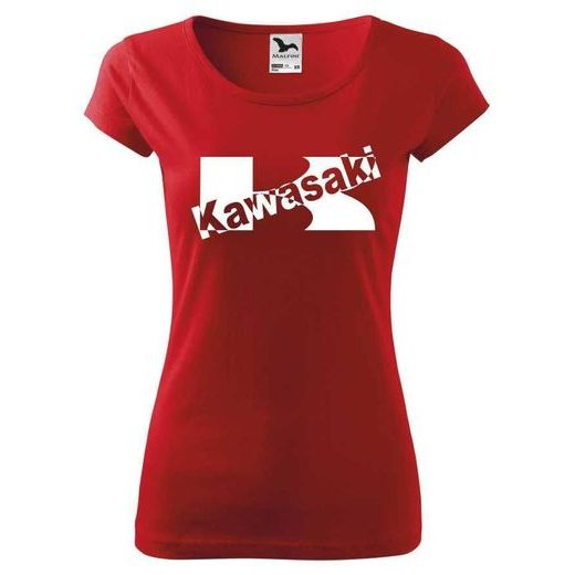 DÁMSKÉ TRIKO S MOTIVEM KAWASAKI 3 - ČERVENÉ