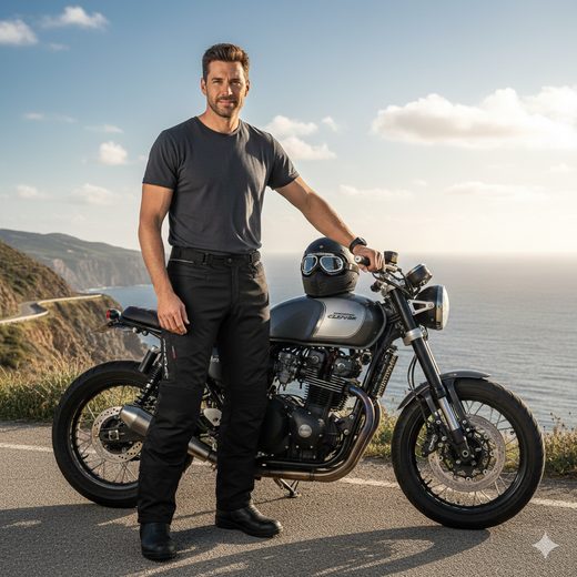 KALHOTY NA MOTORKU CLOVER STORM BLACK