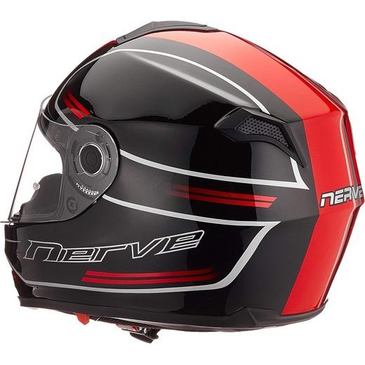 INTEGRÁLNÍ HELMA NERVE NH6008 GLOSS BLACK/RED + PINLOCK