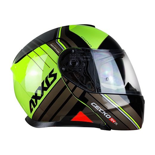 VÝKLOPNÁ HELMA AXXIS GECKO SV EPIC LESKLÁ FLUO