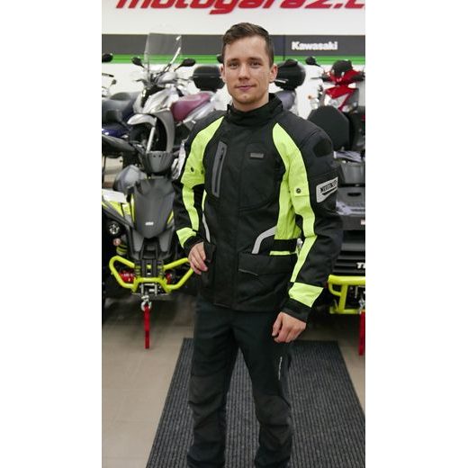 BUNDA NA MOTORKU NERVE SPARK BLACK/NEON