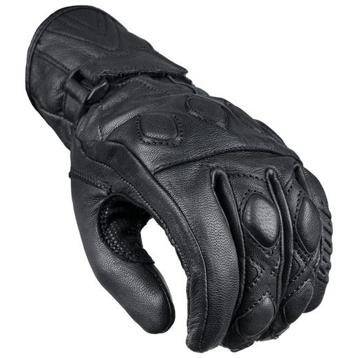 WOLF FIORI BLACK DÁMSKÉ KOŽENÉ RUKAVICE NA MOTORKU