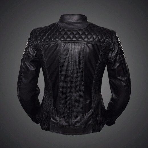 DÁMSKÁ KOŽENÁ BUNDA NA MOTORKU 4SR SCRAMBLER LADY PETROLEUM