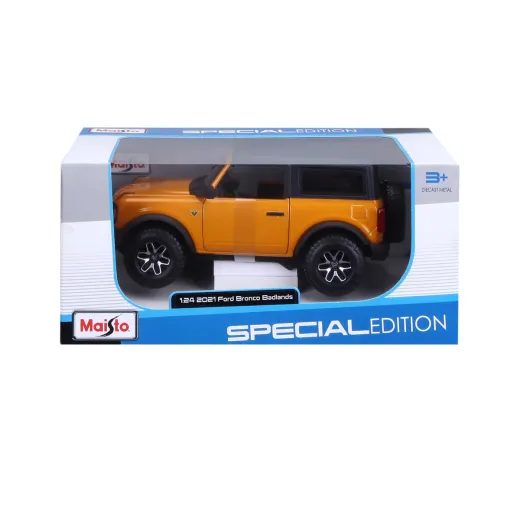 MAISTO - 2021 FORD BRONCO, MET. ORANŽOVÁ, 1:24