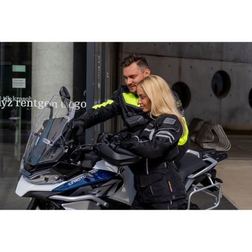 PÁNSKÁ TEXTILNÍ MOTO BUNDA SPARK MAVERICK - FLUO
