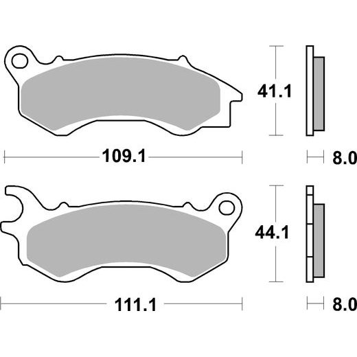 BRZDOVÉ DESTIČKY BREMBO 07090 BRZDOVÉ DESTIČKY PRO SKÚTRY CC