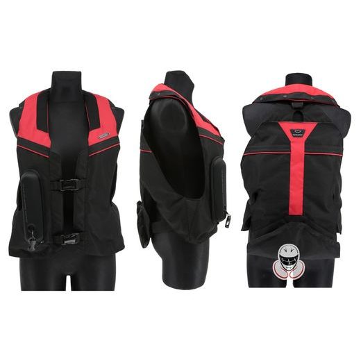 AIRBAGOVÁ VESTA HIT-AIR MLV 2 ČERNO-ČERVENÁ