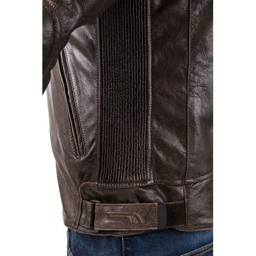 KOŽENÁ AIRBAGOVÁ BUNDA HELITE ROADSTER HNĚDÁ