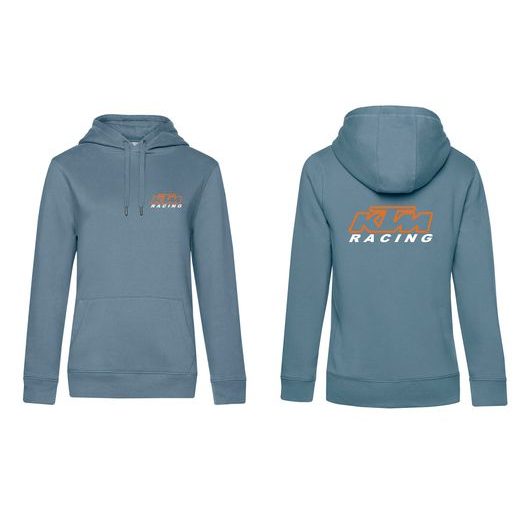 DÁMSKÁ MIKINA S KAPUCÍ A MOTIVEM KTM RACING - DENIM