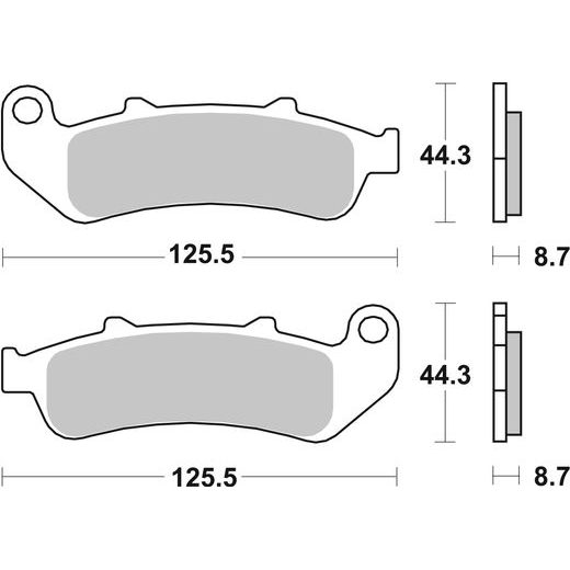 BRZDOVÉ DESTIČKY BREMBO 07HO39SA