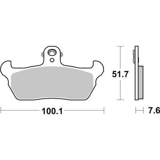BRZDOVÉ DESTIČKY BREMBO 07BB1606 CC ROAD