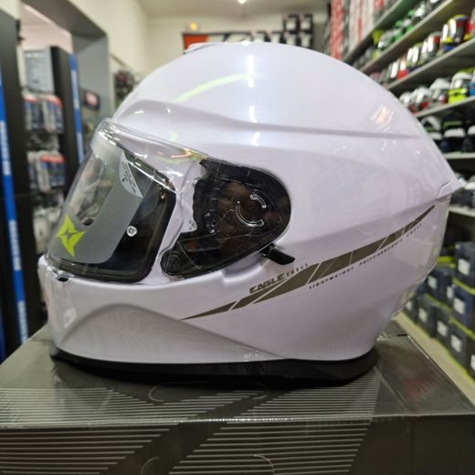 INTEGRÁLNÍ HELMA AXXIS EAGLE SV LESKLÁ BÍLÁ