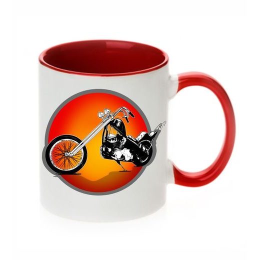 HRNÍČEK S MOTIVEM CHOPPER