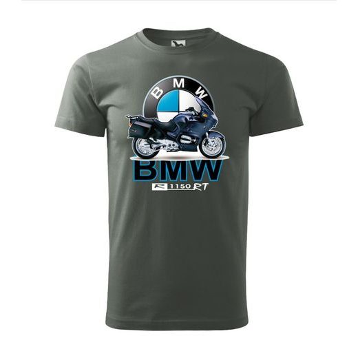 PÁNSKÉ TRIKO S MOTIVEM BMW R 1150 RT - ŠEDÉ