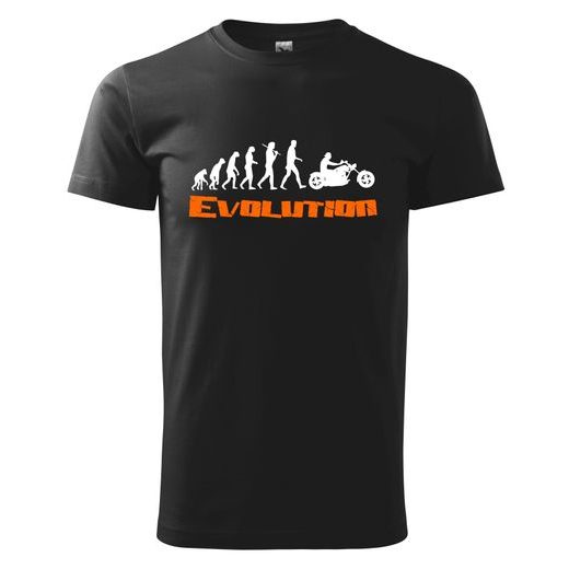 PÁNSKÉ TRIKO S MOTIVEM EVOLUTION CHOPPERS - ČERNÉ