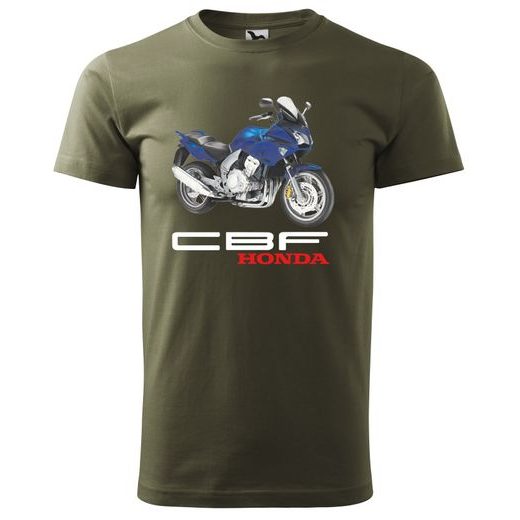 PÁNSKÉ TRIKO S MOTIVEM HONDA CBF - MILITARY