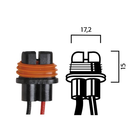 DRŽÁK ŽÁROVKY RMS 246472080 H8/H9/H11