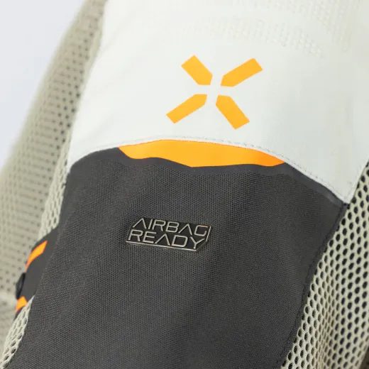 DÁMSKÁ BUNDA IXS TOURSTER-BIG AIR 1.0 X2-161605 TMAVĚ ŠEDÁ-OPATSKÝ KÁMEN-ORANŽOVÁ