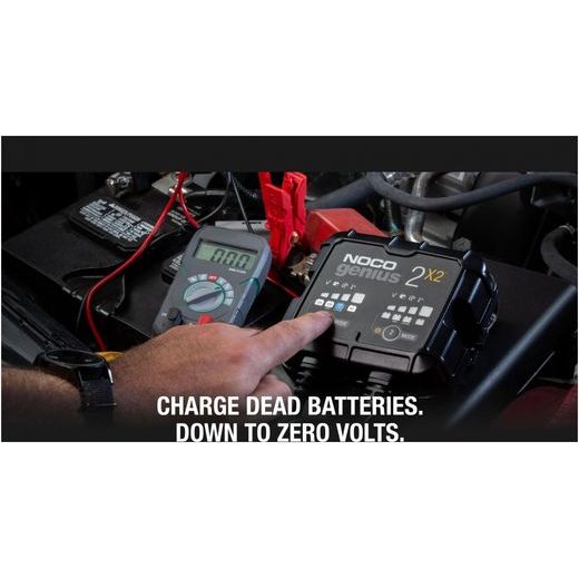 NABÍJEČKA PRO NABÍJENÍ 2 BATERIÍ NOCO 2X2, 6/12 V, 2-40 AH, 2 A