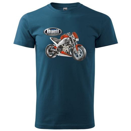 PÁNSKÉ TRIKO S MOTIVEM BUELL - PETROLEJOVÉ