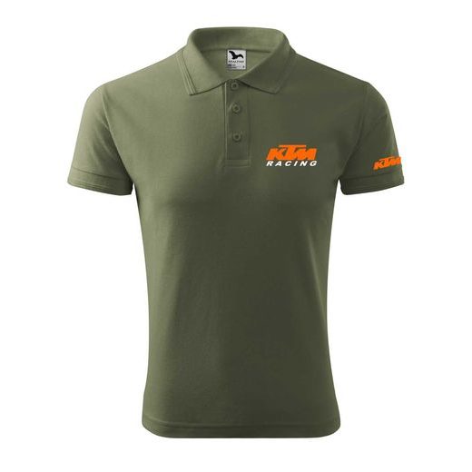 PÁNSKÉ POLO S MOTIVEM KTM RACING 1 - KHAKI