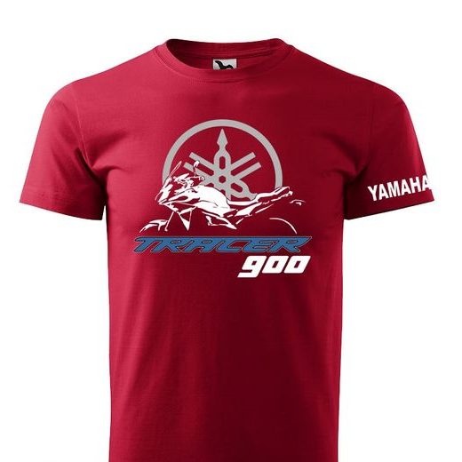 PÁNSKÉ TRIKO S MOTIVEM YAMAHA TRACER 900 - ČERVENÁ
