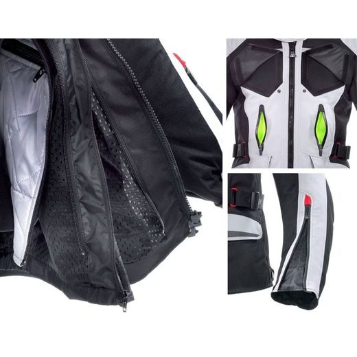 DÁMSKÁ BUNDA NA MOTORKU CLOVER SAVANA WP BLACK/GREY