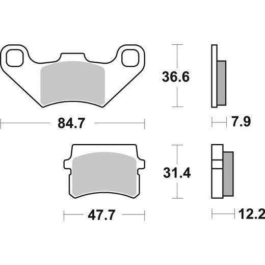 BRZDOVÉ DESTIČKY BREMBO 07GR11CC CC ROAD