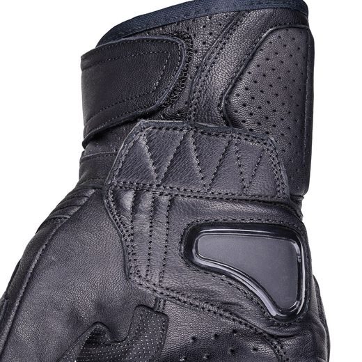 WOLF SPIRAL BLACK KOŽENÉ RUKAVICE NA MOTORKU