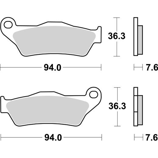 BRZDOVÉ DESTIČKY BREMBO 07BB04LA