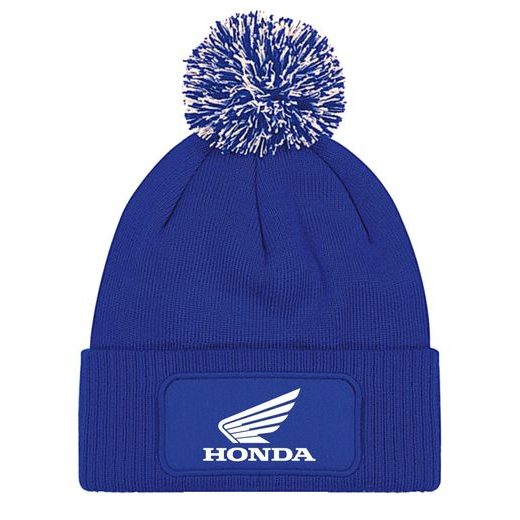 ZIMNÍ ČEPKA S BAMBULÍ A MOTIVEM HONDA