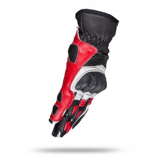 WOLF BANDIT RED KOŽENÉ RUKAVICE NA MOTORKU