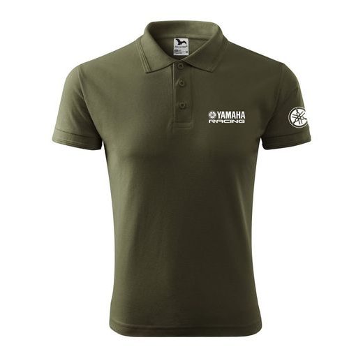 PÁNSKÉ POLO S MOTIVEM YAMAHA RACING - KHAKI