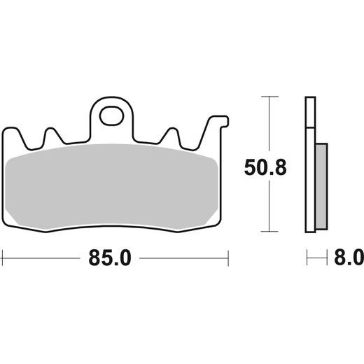 BRZDOVÉ DESTIČKY BREMBO 07BB38LA