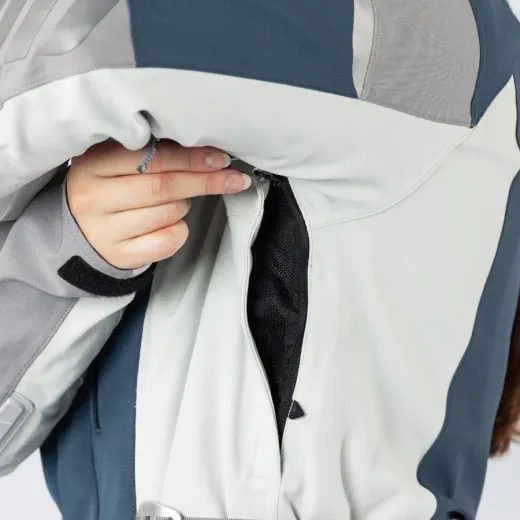 DÁMSKÁ BUNDA S LAMINOVANOU MEMBRÁNOU IXS VENTURE-STX 1.0 X2-011605 MODRÁ-SVĚTLE ŠEDÁ