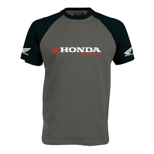 PÁNSKÉ TRIKO S MOTIVEM HONDA MOTORCYCLE 1 - ČERNO/ŠEDÉ