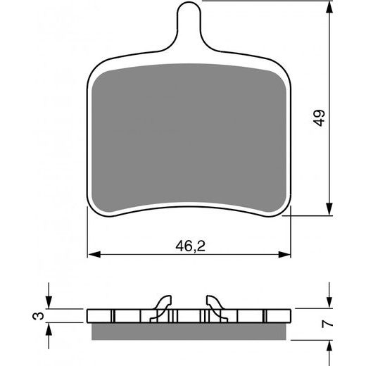 BRZDOVÉ DESTIČKY GOLDFREN 290 S33 STREET REAR