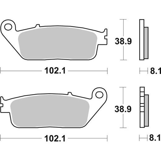 BRZDOVÉ DESTIČKY BREMBO 07HO30LA